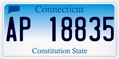 CT license plate AP18835