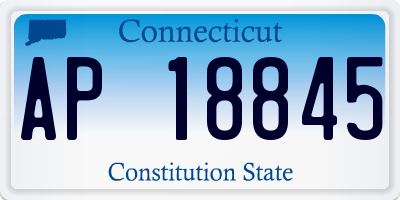 CT license plate AP18845