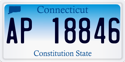 CT license plate AP18846