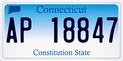CT license plate AP18847