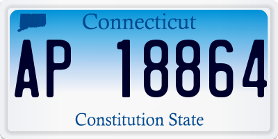 CT license plate AP18864