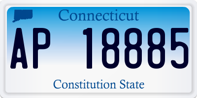 CT license plate AP18885