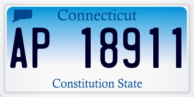 CT license plate AP18911