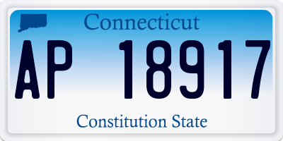 CT license plate AP18917