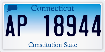 CT license plate AP18944