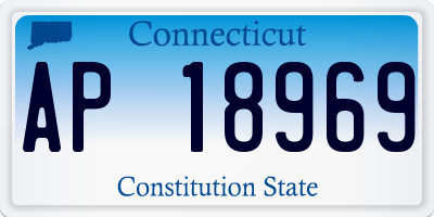 CT license plate AP18969