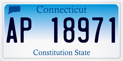 CT license plate AP18971