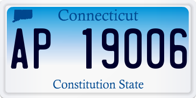 CT license plate AP19006