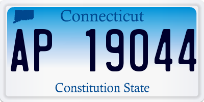 CT license plate AP19044