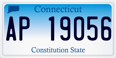 CT license plate AP19056