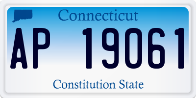 CT license plate AP19061
