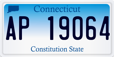 CT license plate AP19064