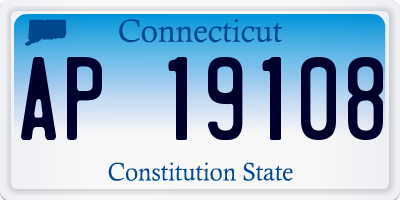CT license plate AP19108