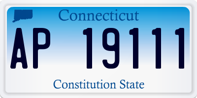 CT license plate AP19111