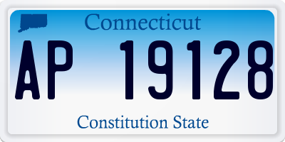 CT license plate AP19128