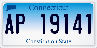CT license plate AP19141