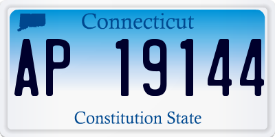 CT license plate AP19144