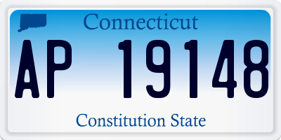 CT license plate AP19148