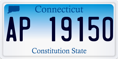 CT license plate AP19150