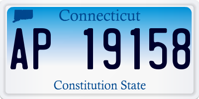 CT license plate AP19158