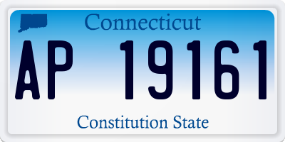 CT license plate AP19161