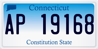 CT license plate AP19168