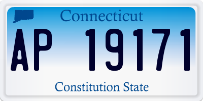 CT license plate AP19171
