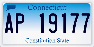 CT license plate AP19177