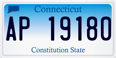 CT license plate AP19180