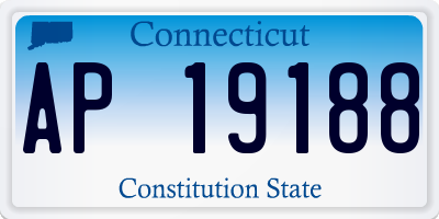 CT license plate AP19188