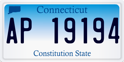 CT license plate AP19194
