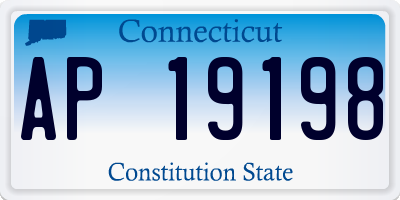 CT license plate AP19198