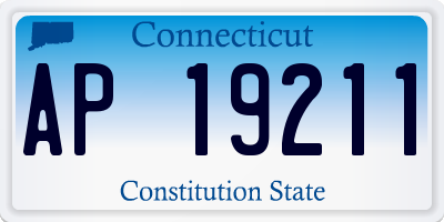 CT license plate AP19211
