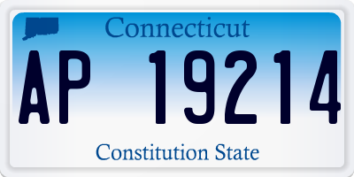 CT license plate AP19214