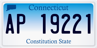 CT license plate AP19221
