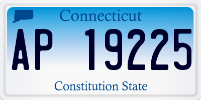 CT license plate AP19225