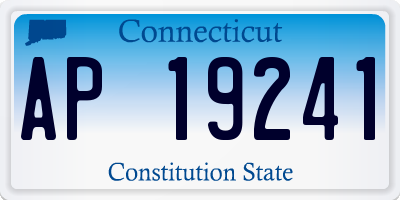 CT license plate AP19241