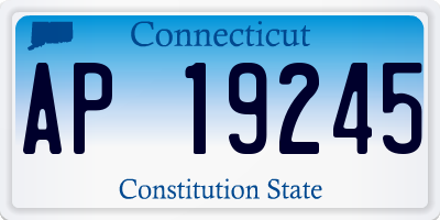 CT license plate AP19245