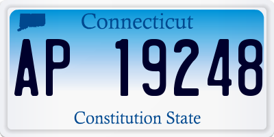 CT license plate AP19248