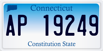 CT license plate AP19249