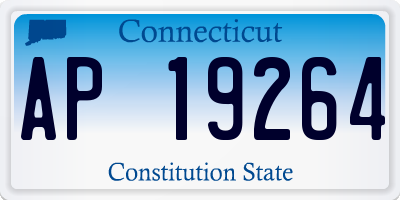 CT license plate AP19264