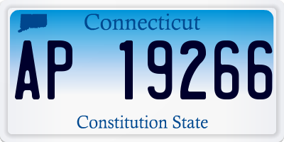 CT license plate AP19266