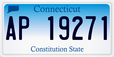 CT license plate AP19271