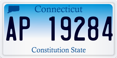 CT license plate AP19284