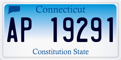CT license plate AP19291