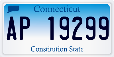 CT license plate AP19299