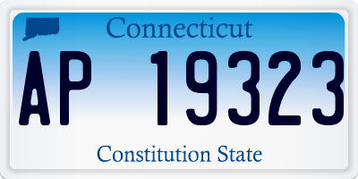 CT license plate AP19323