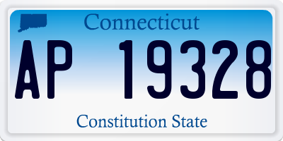 CT license plate AP19328