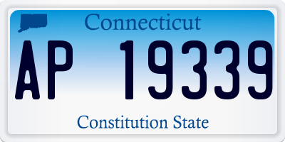 CT license plate AP19339