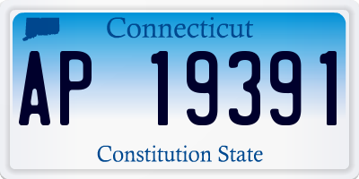 CT license plate AP19391